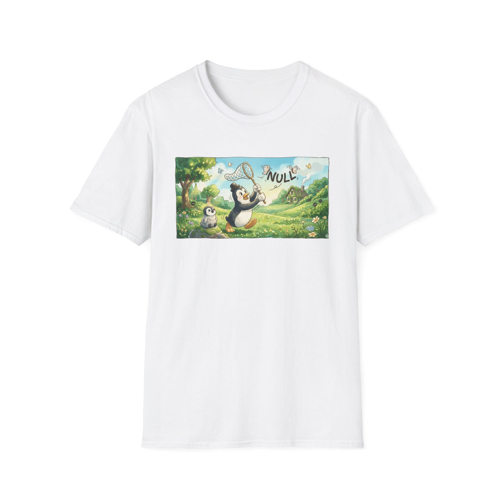 Penguin Catching Null T-Shirt