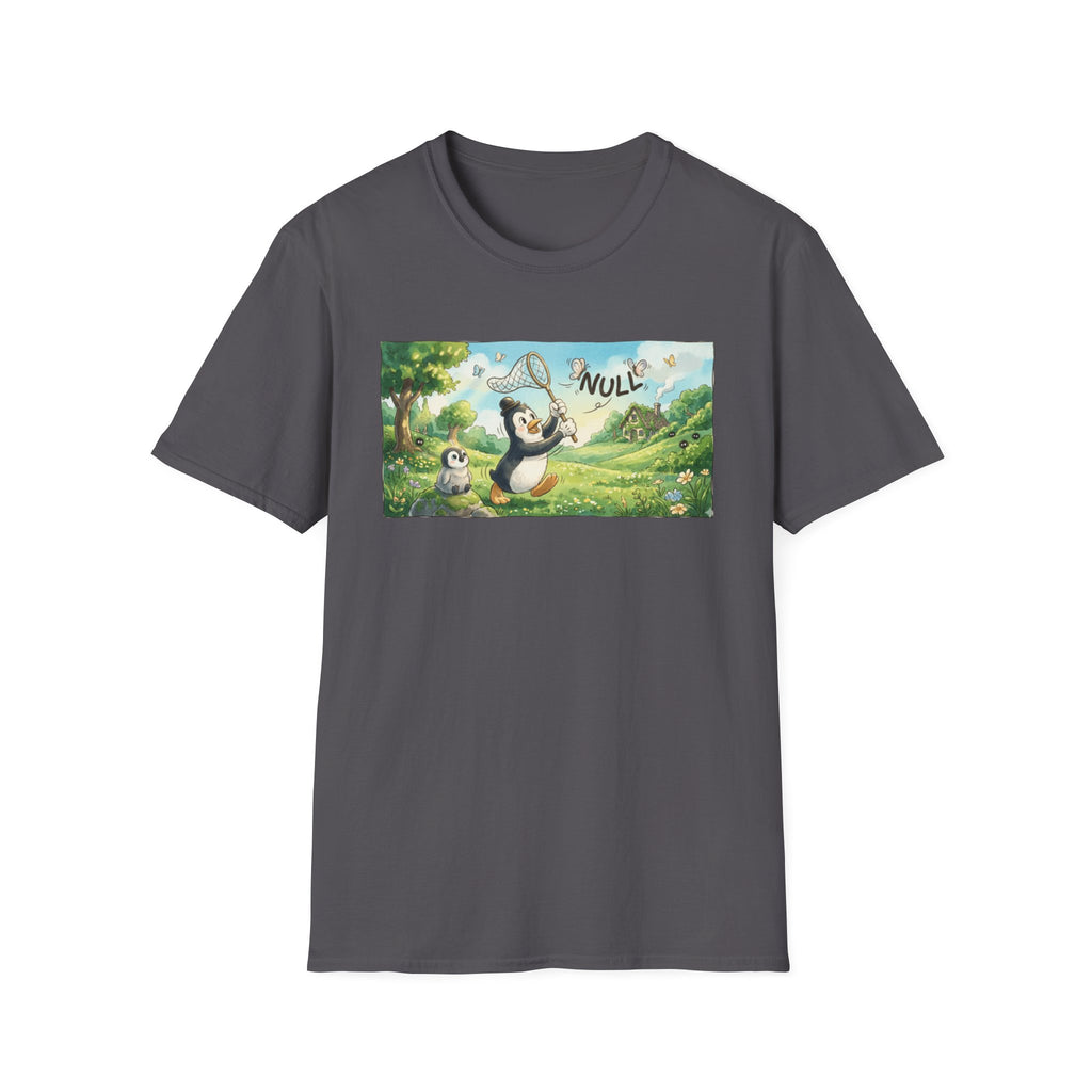 Penguin Catching Null T-Shirt