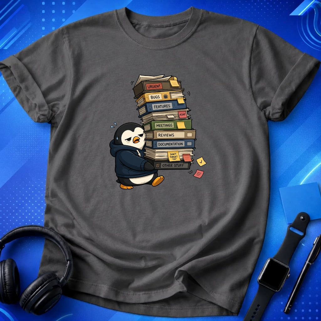Penguin Carrying Tasks T-Shirt