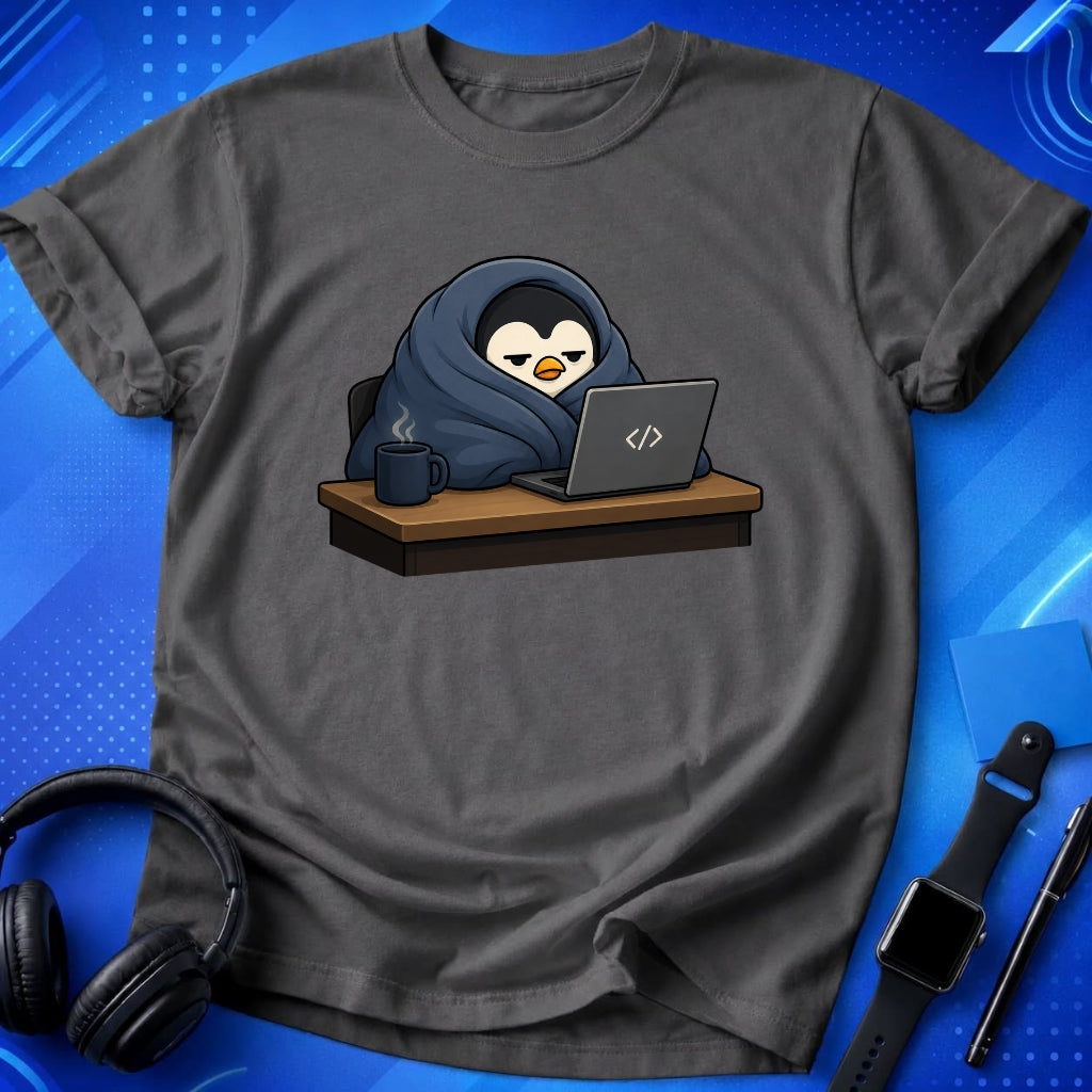 Penguin Blanket Burrito T-Shirt