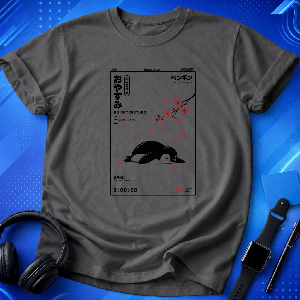 Do Not Disturb Sleeping Penguins T-Shirt