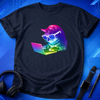 Neon Working Cat T-Shirt