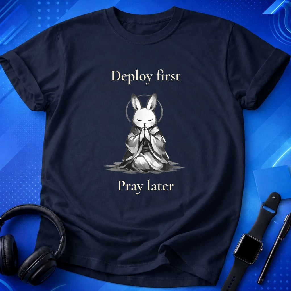 Deploy First Pray Later T-Shirt