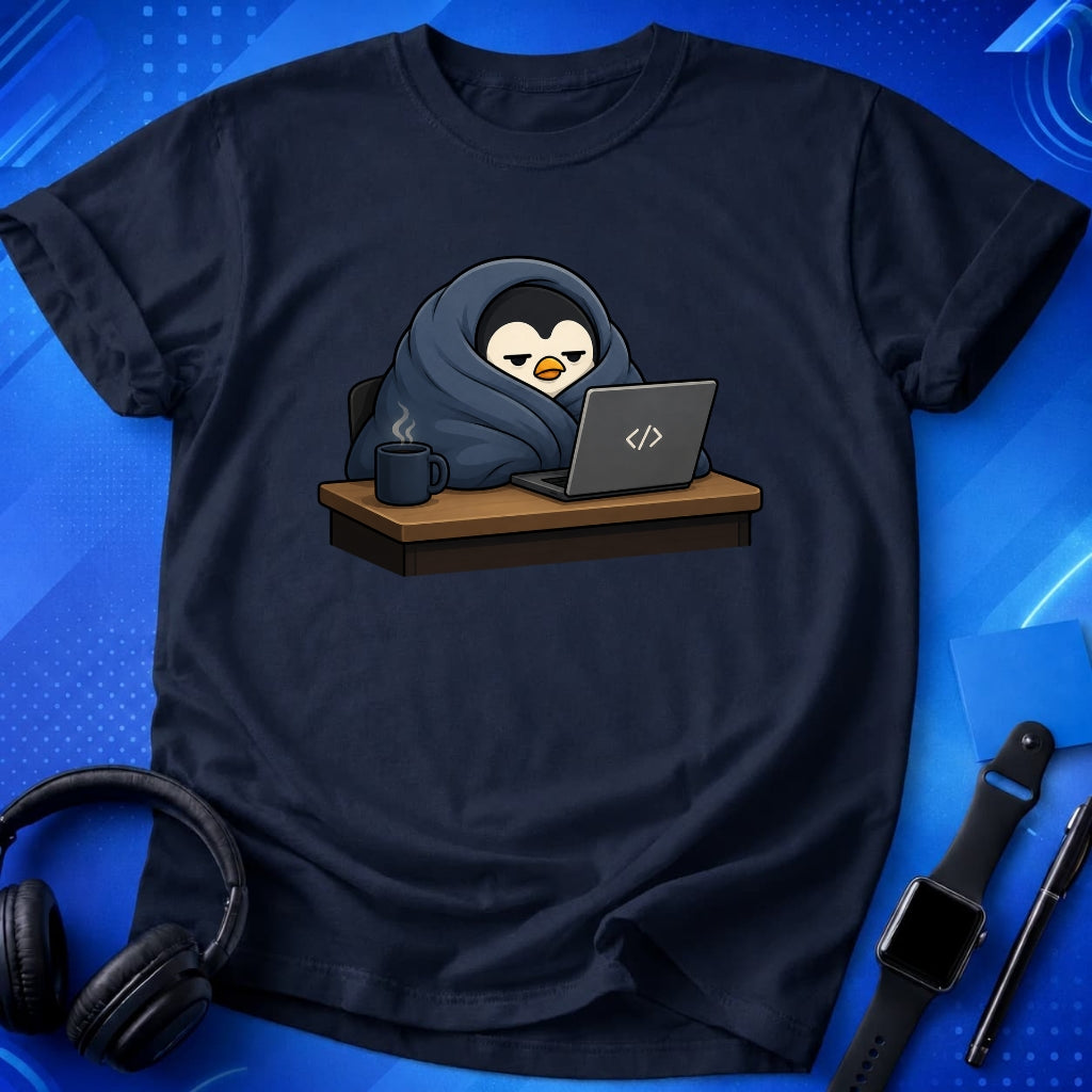 Penguin Blanket Burrito T-Shirt
