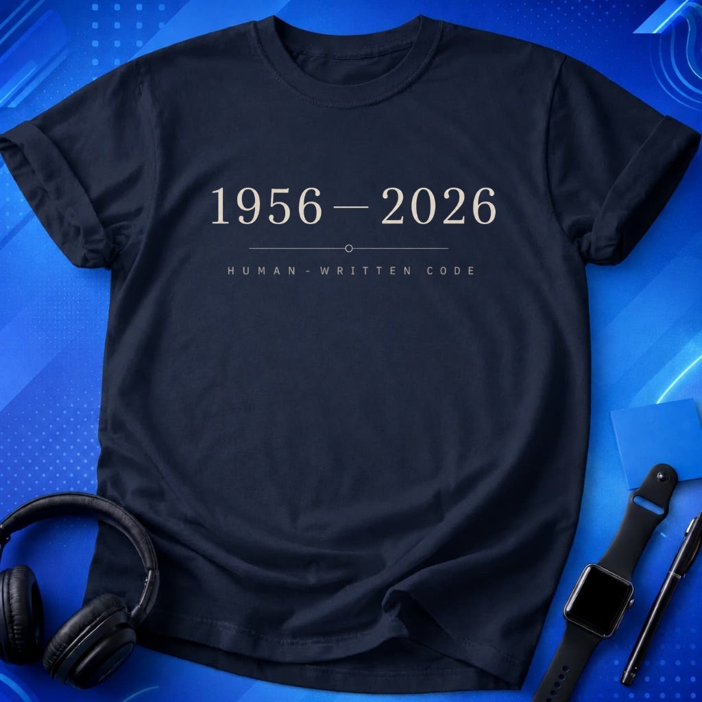 Human-Written Code End T-Shirt