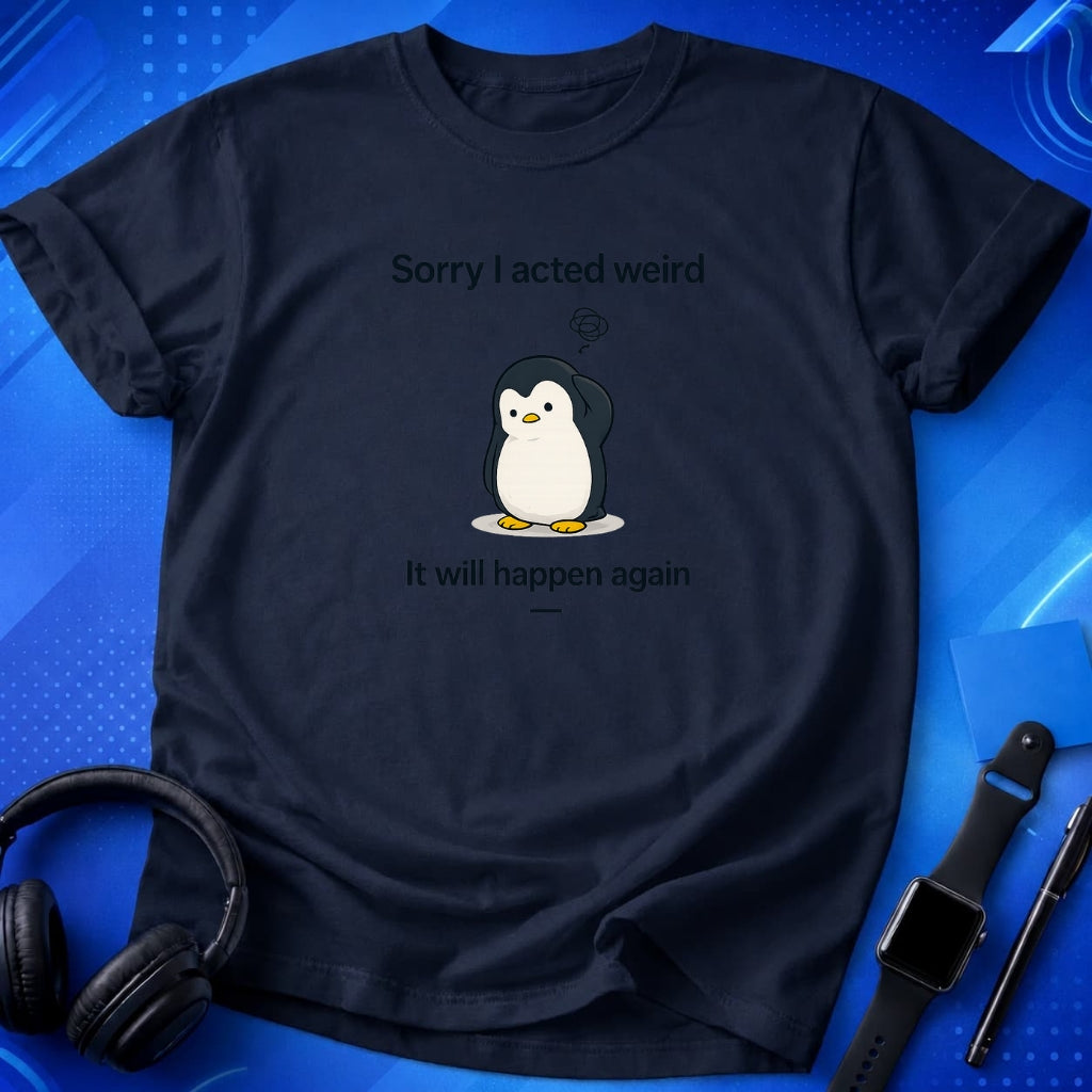 Sorry Acted Weird T-Shirt