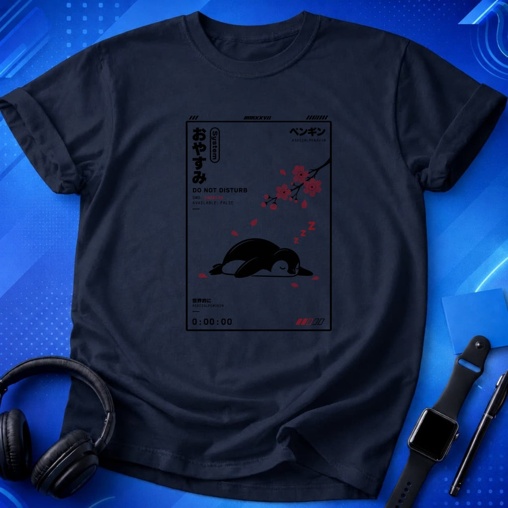 Do Not Disturb Sleeping Penguins T-Shirt
