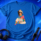 Vibrant Woman With Cat T-Shirt