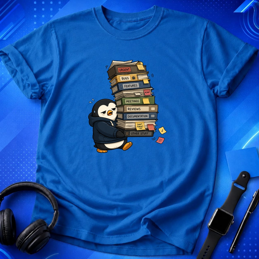 Penguin Carrying Tasks T-Shirt
