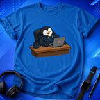 Penguin Behind Desk T-Shirt