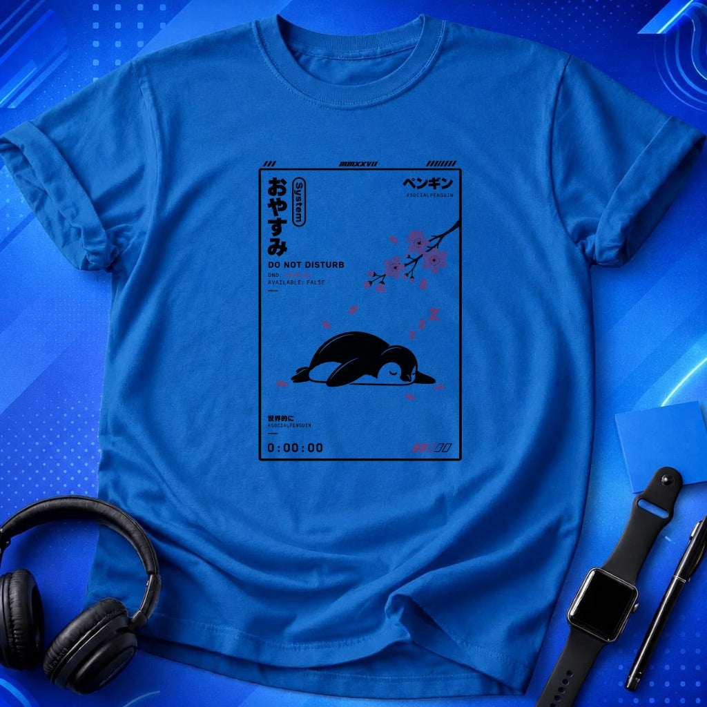 Do Not Disturb Sleeping Penguins T-Shirt
