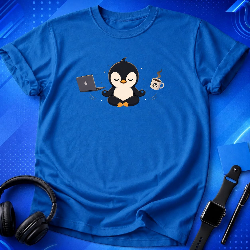 Penguin Meditating T-Shirt