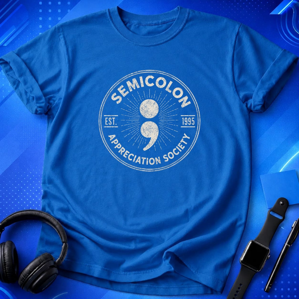 Semicolon Appreciation Society T-Shirt