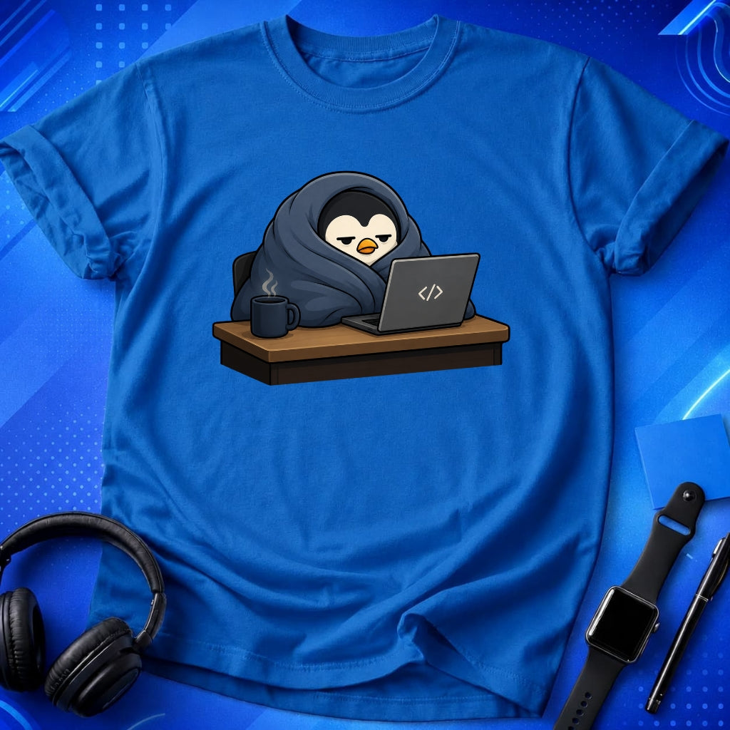 Penguin Blanket Burrito T-Shirt
