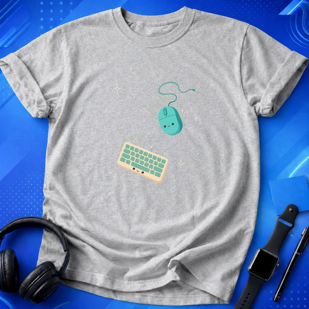 Mouse Keyboard Floating T-Shirt