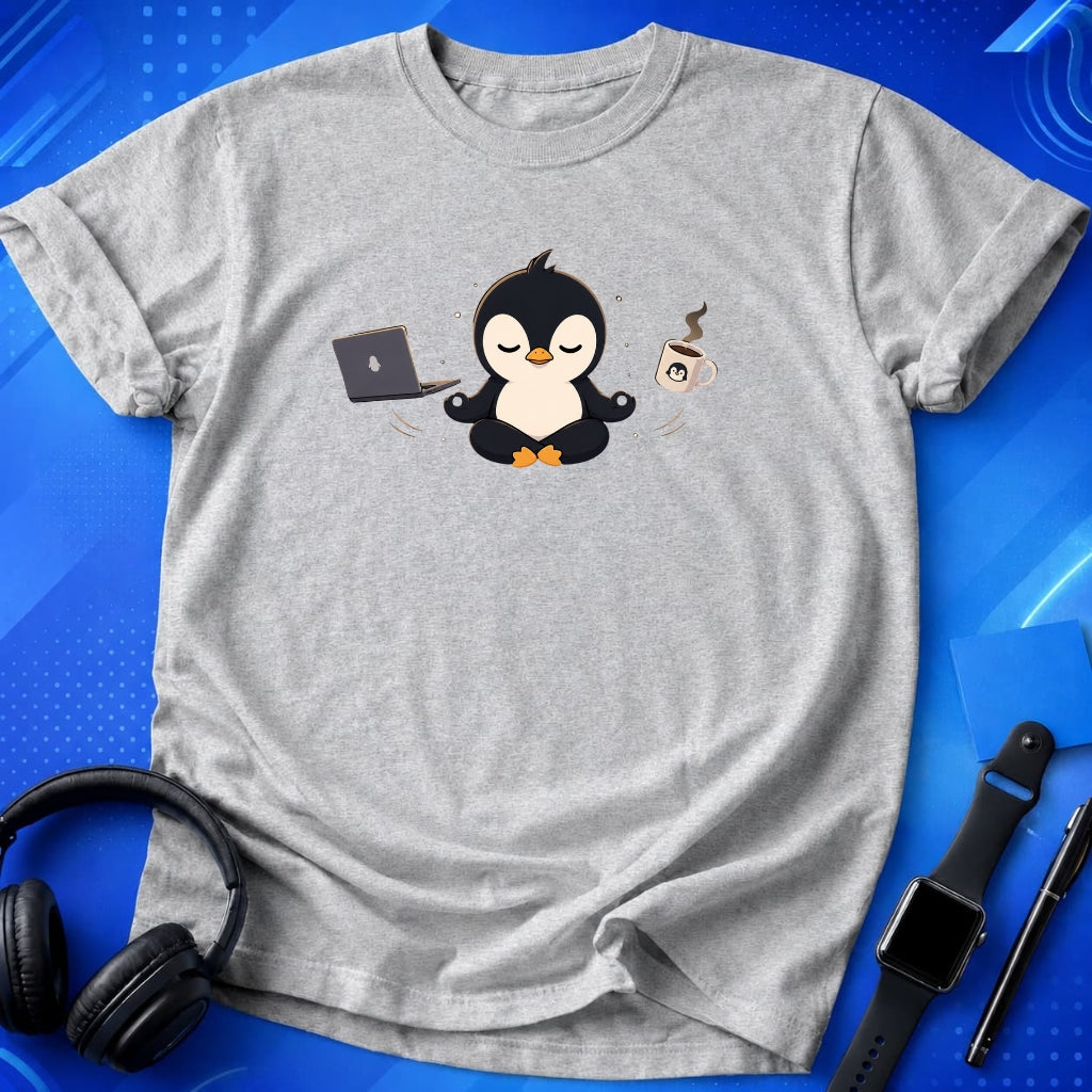Penguin Meditating T-Shirt
