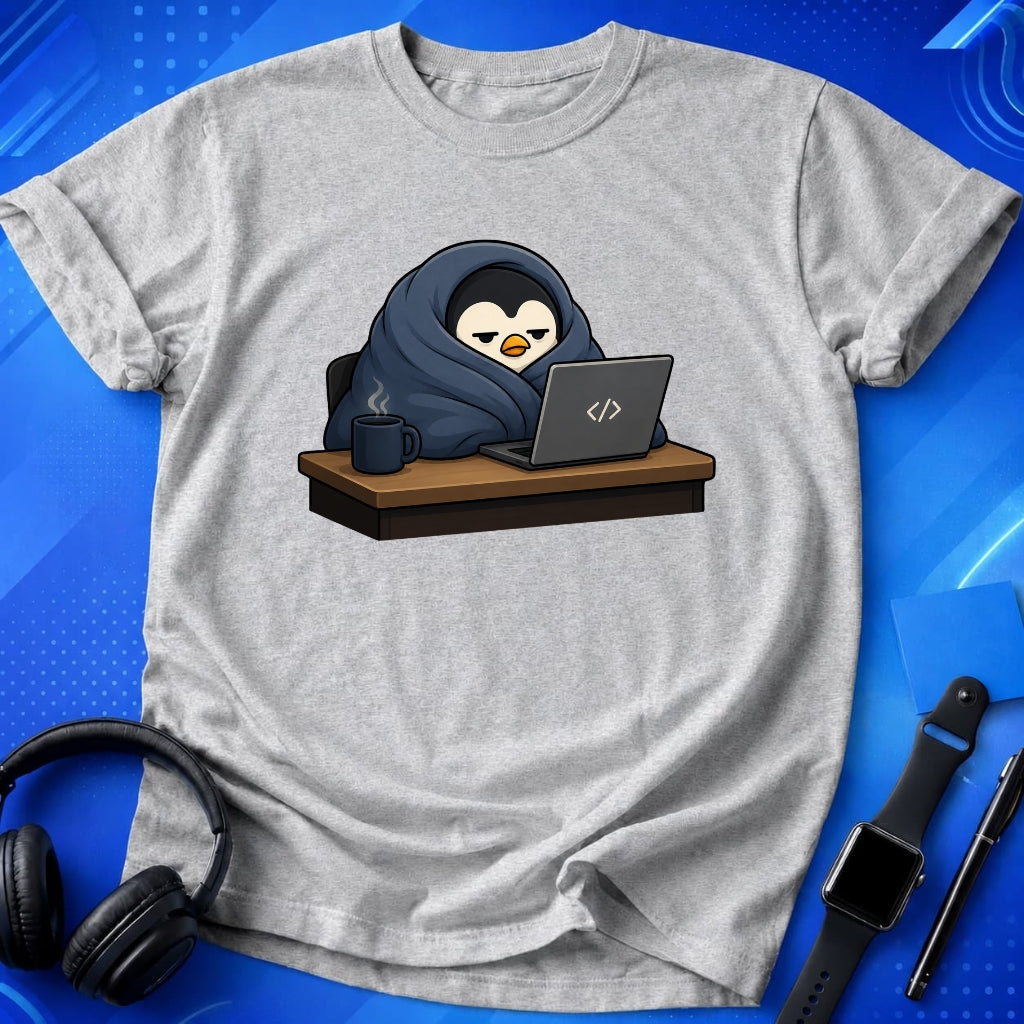 Penguin Blanket Burrito T-Shirt