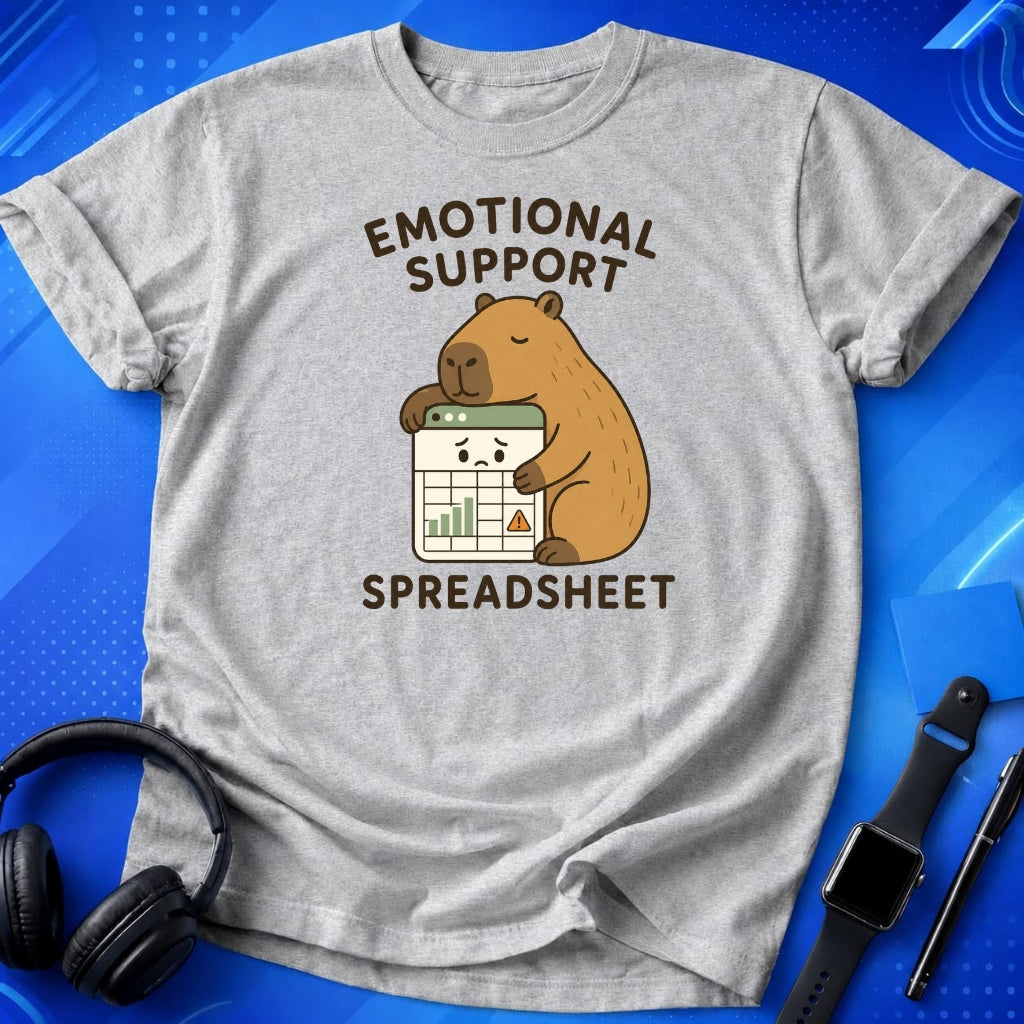 Emotional Support Spreadsheet T-Shirt