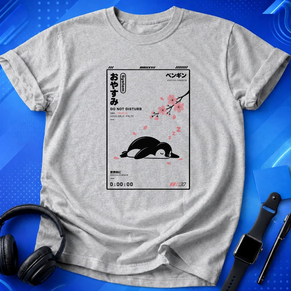 Do Not Disturb Sleeping Penguins T-Shirt
