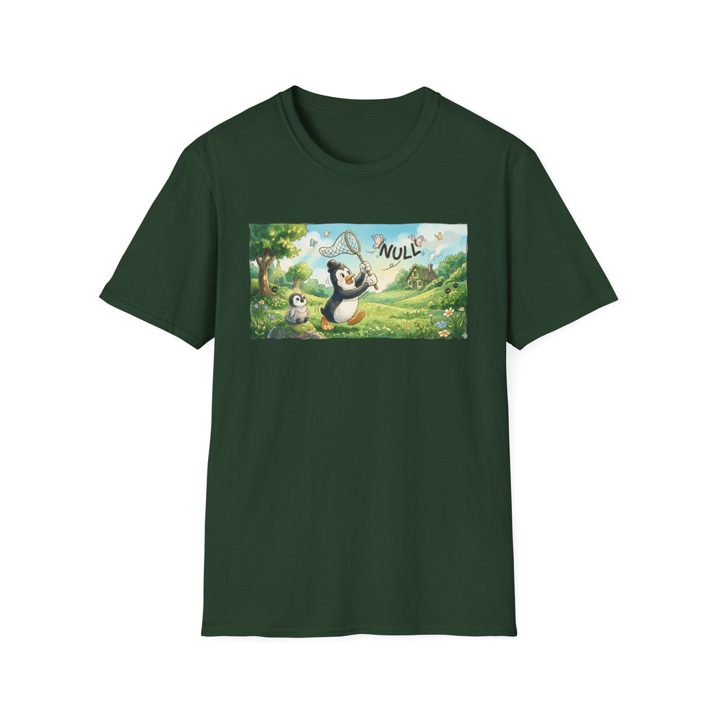 Penguin Catching Null T-Shirt