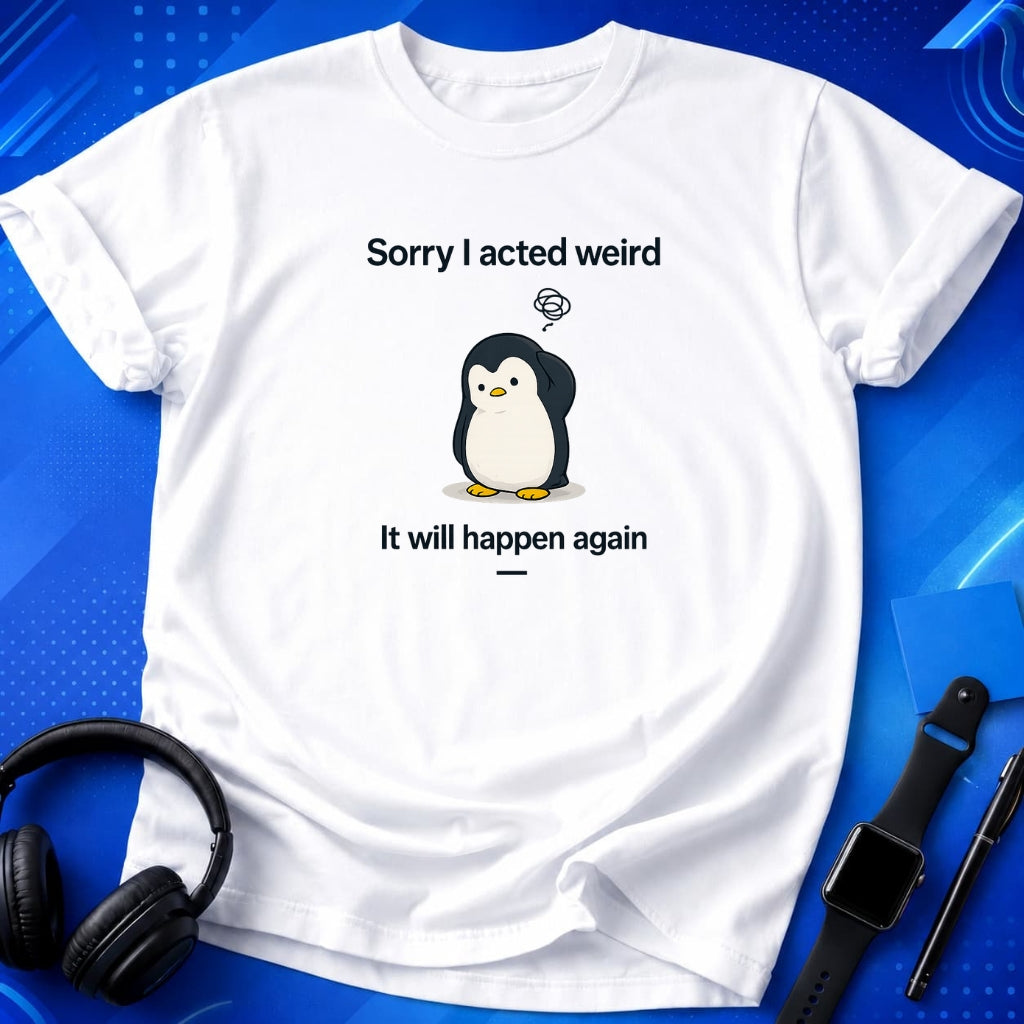 Sorry Acted Weird T-Shirt