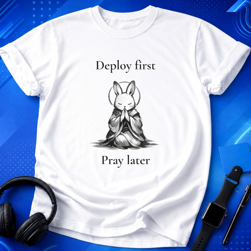 Deploy First Pray Later T-Shirt