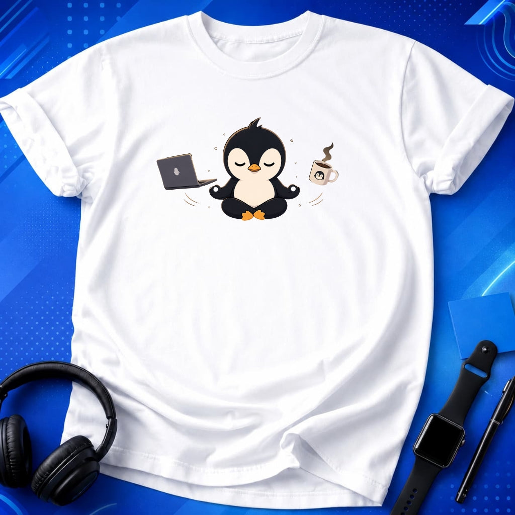 Penguin Meditating T-Shirt