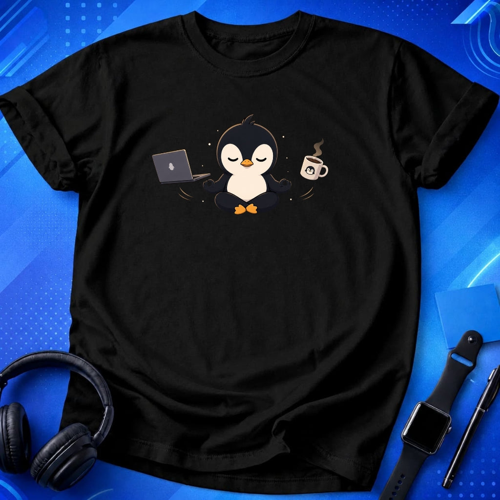 Penguin Meditating T-Shirt