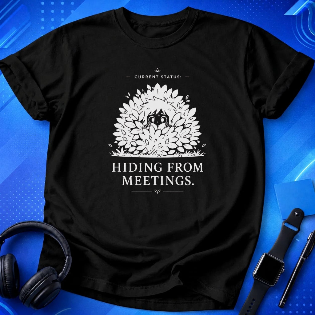 Hiding From Meetings T-Shirt
