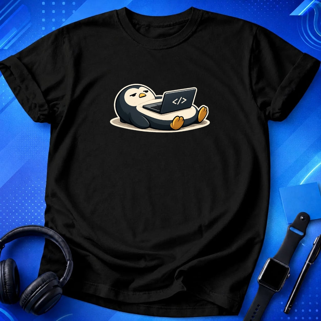 Penguin Laying Down T-Shirt