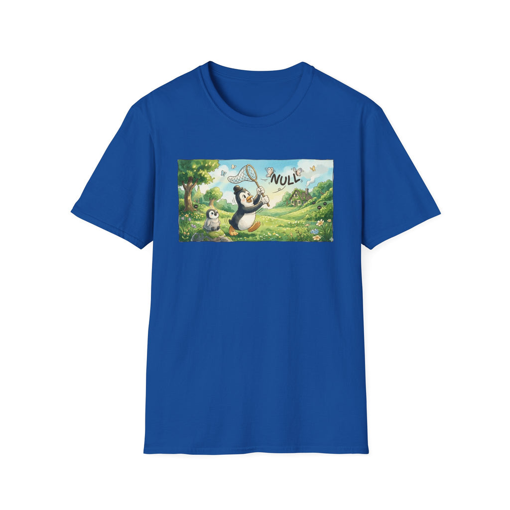 Penguin Catching Null T-Shirt