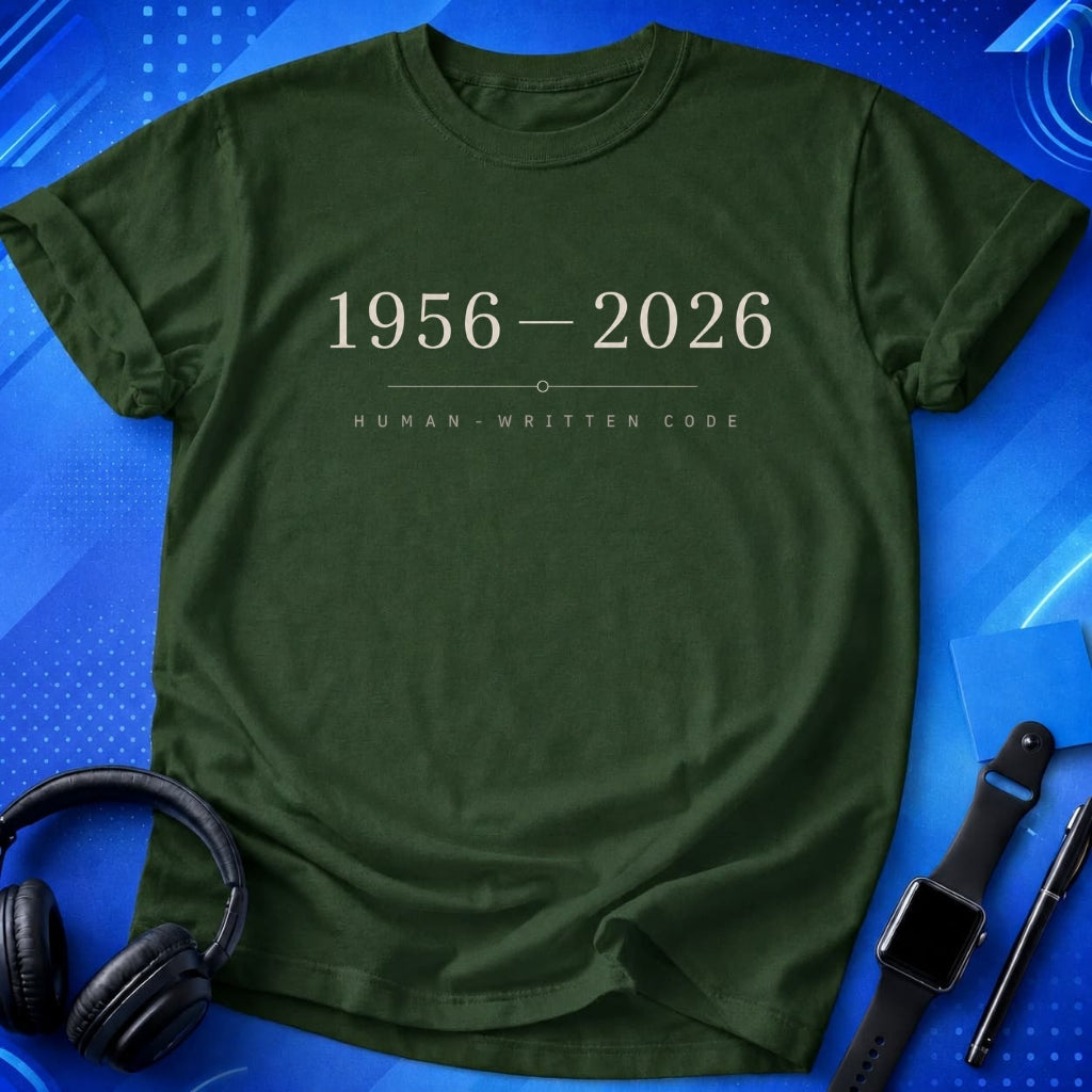 Human-Written Code End T-Shirt