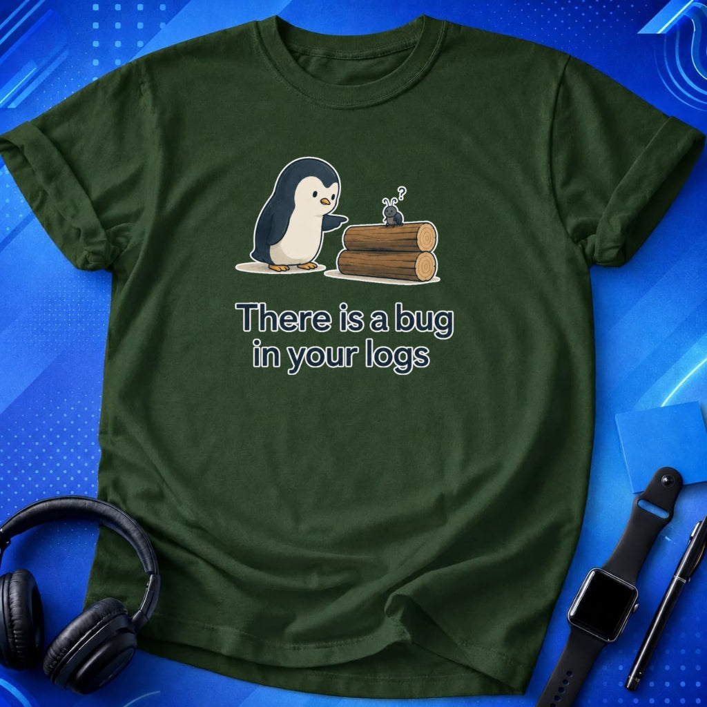 Bug In Logs T-Shirt