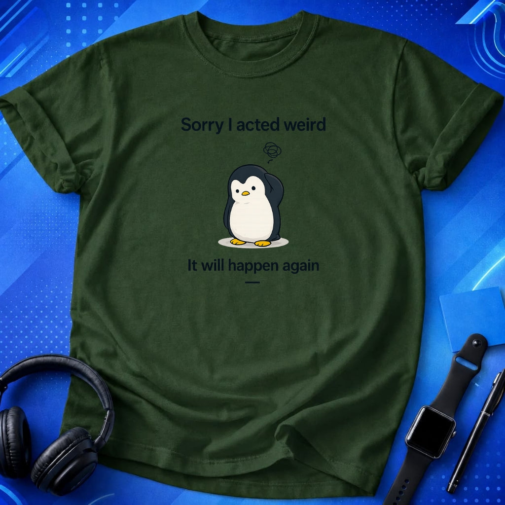 Sorry Acted Weird T-Shirt