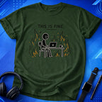 This Is Fine Minimalistic T-Shirt