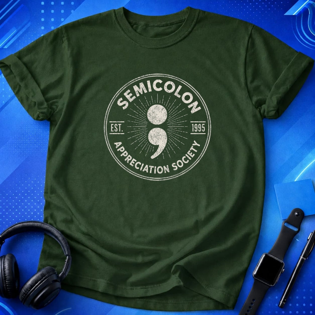 Semicolon Appreciation Society T-Shirt