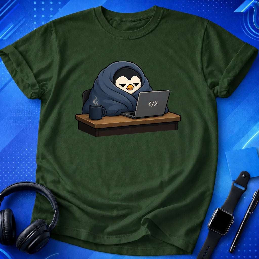 Penguin Blanket Burrito T-Shirt