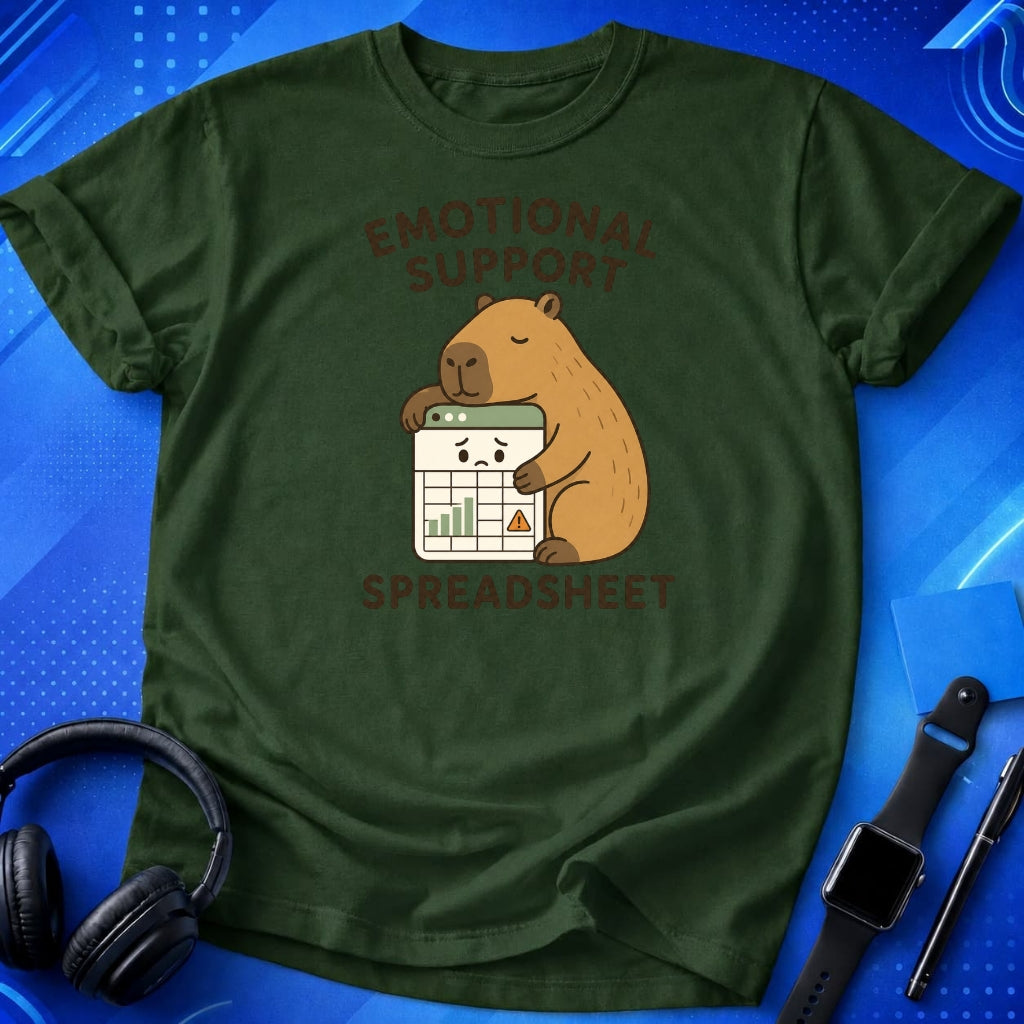 Emotional Support Spreadsheet T-Shirt