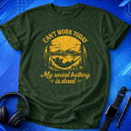 Can_t Work Today My Social Battery Is Dead T-Shirt