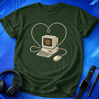 Retro Computer Heart T-Shirt