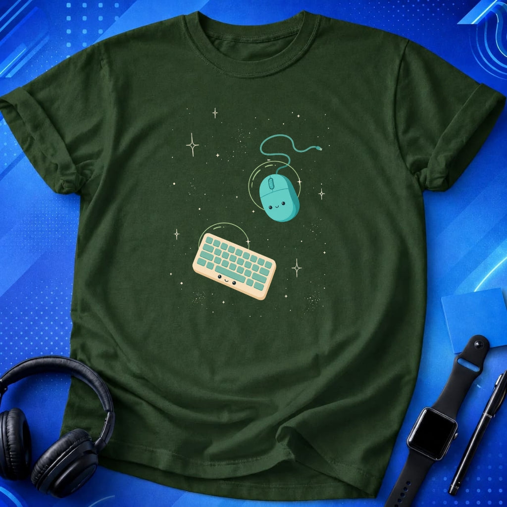 Mouse Keyboard Floating T-Shirt