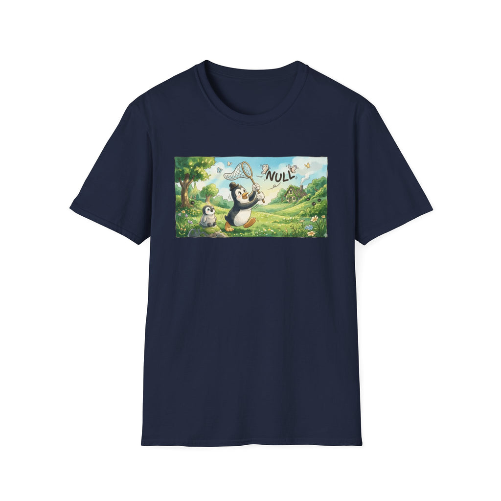 Penguin Catching Null T-Shirt